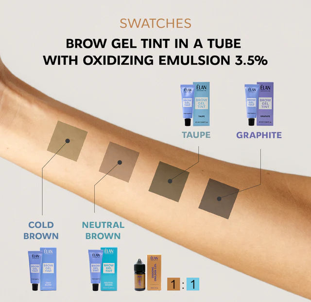 ELAN Tonējošs uzacu gēls Neutral Brown, 20 ml