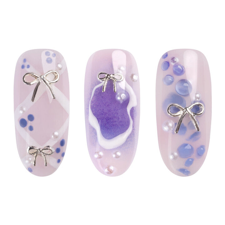 11142 Neonail 3D Decoration: Silver Bows