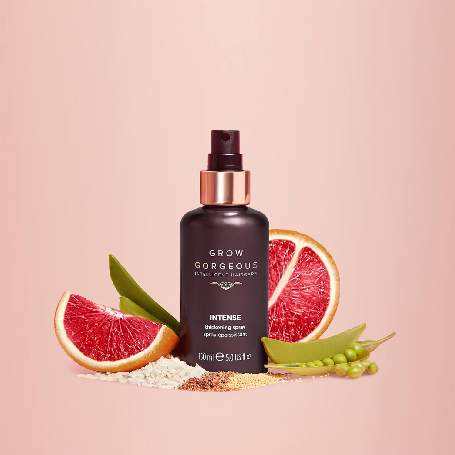 GROW GORGEOUS Intense Thickening Spray - Intensīvs sprejs matu biezumam, 150 ml