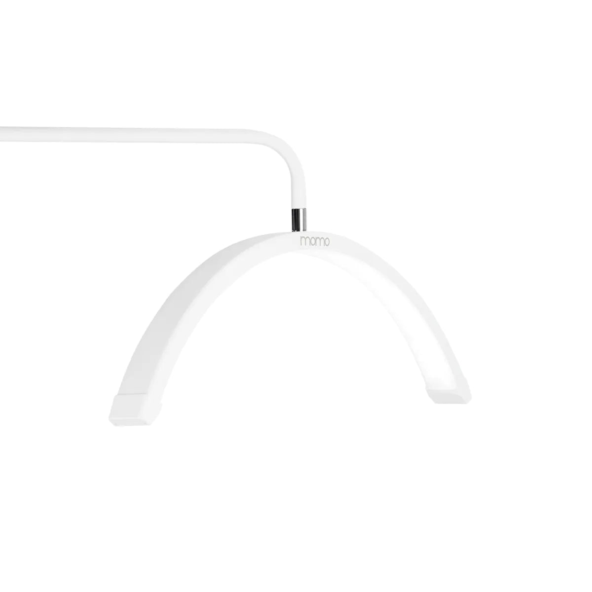 Skropstu un grima bezēnas LED lampa Momo Balta ar pamatni