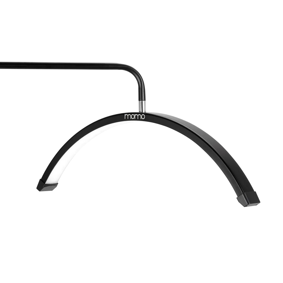 Skropstu un grima bezēnas LED lampa Momo Melna ar pamatni