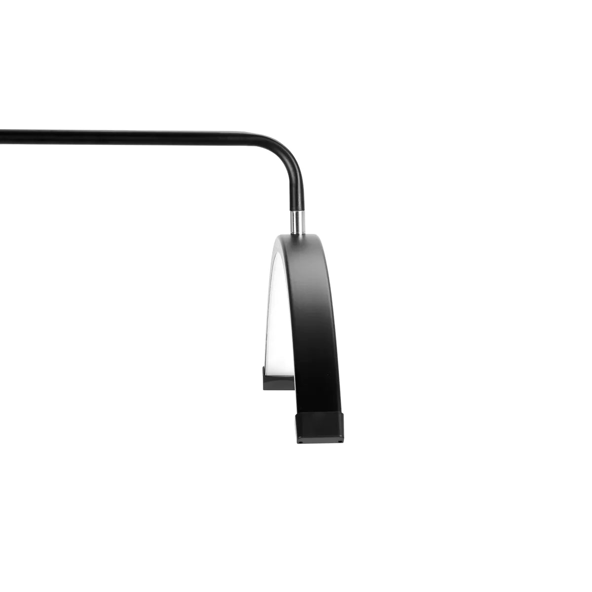 Skropstu un grima bezēnas LED lampa Momo Melna ar pamatni