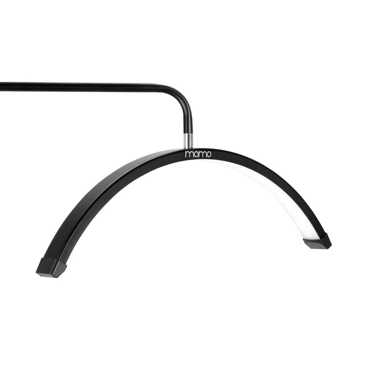 Skropstu un grima bezēnas LED lampa Momo Melna ar pamatni