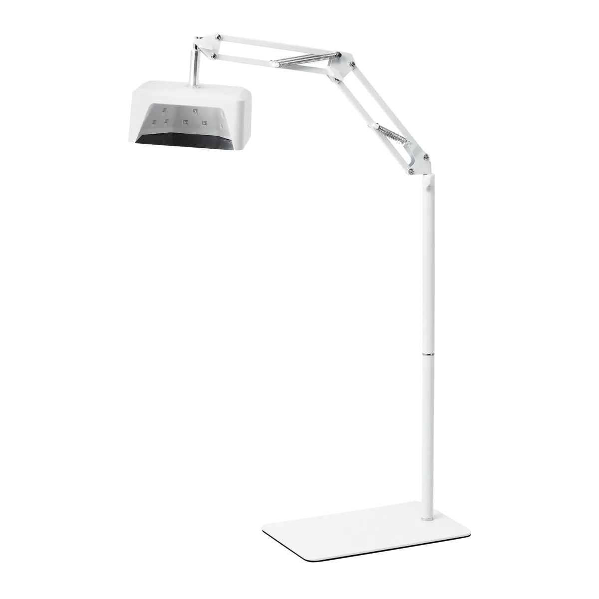 Pediküürilamp GLOW 112 UV/LED koos statiivi ja metallalusega, valge