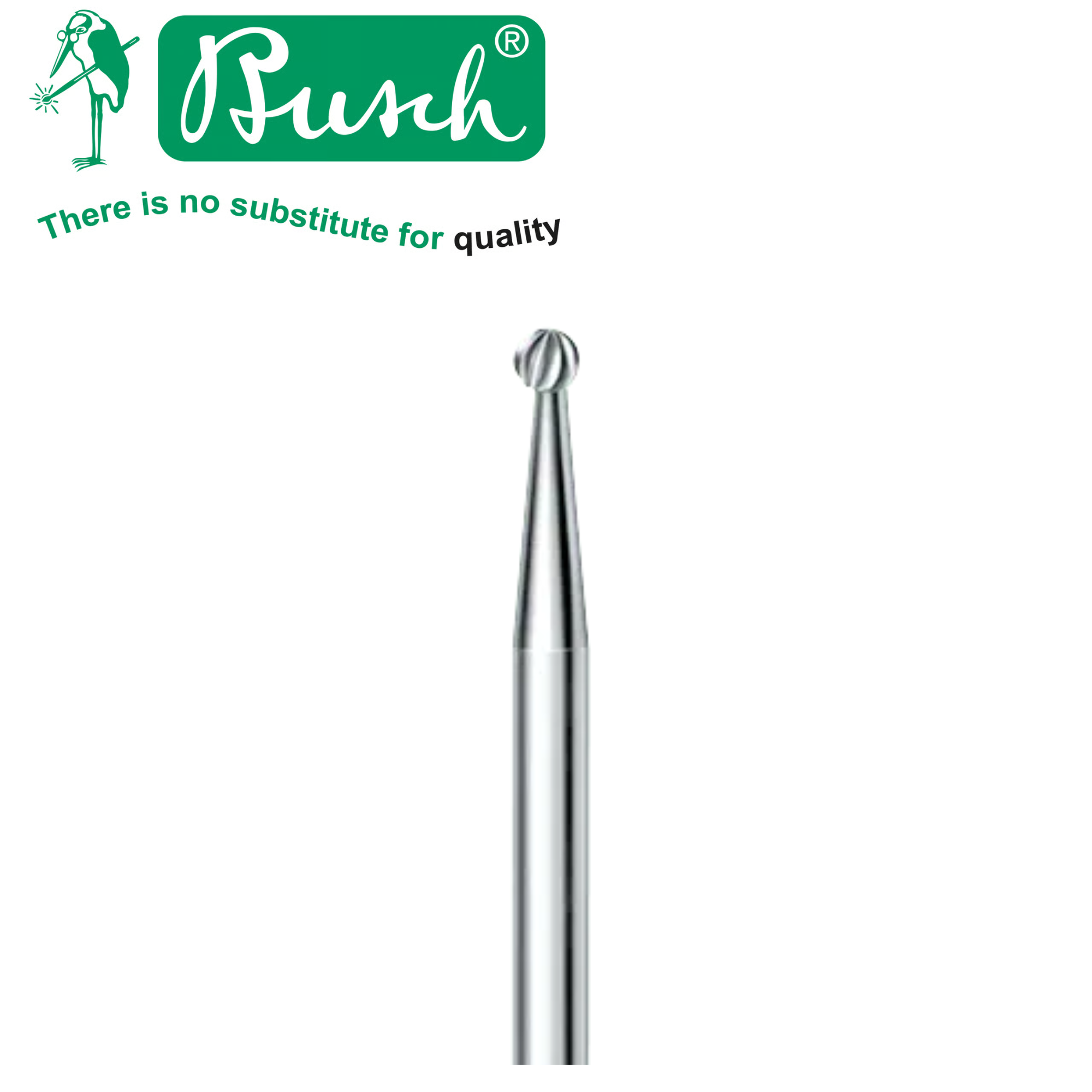 Шариковая фреза для ногтей BUSCH, средняя режущая способность, Ø 1,6 мм (2721316)