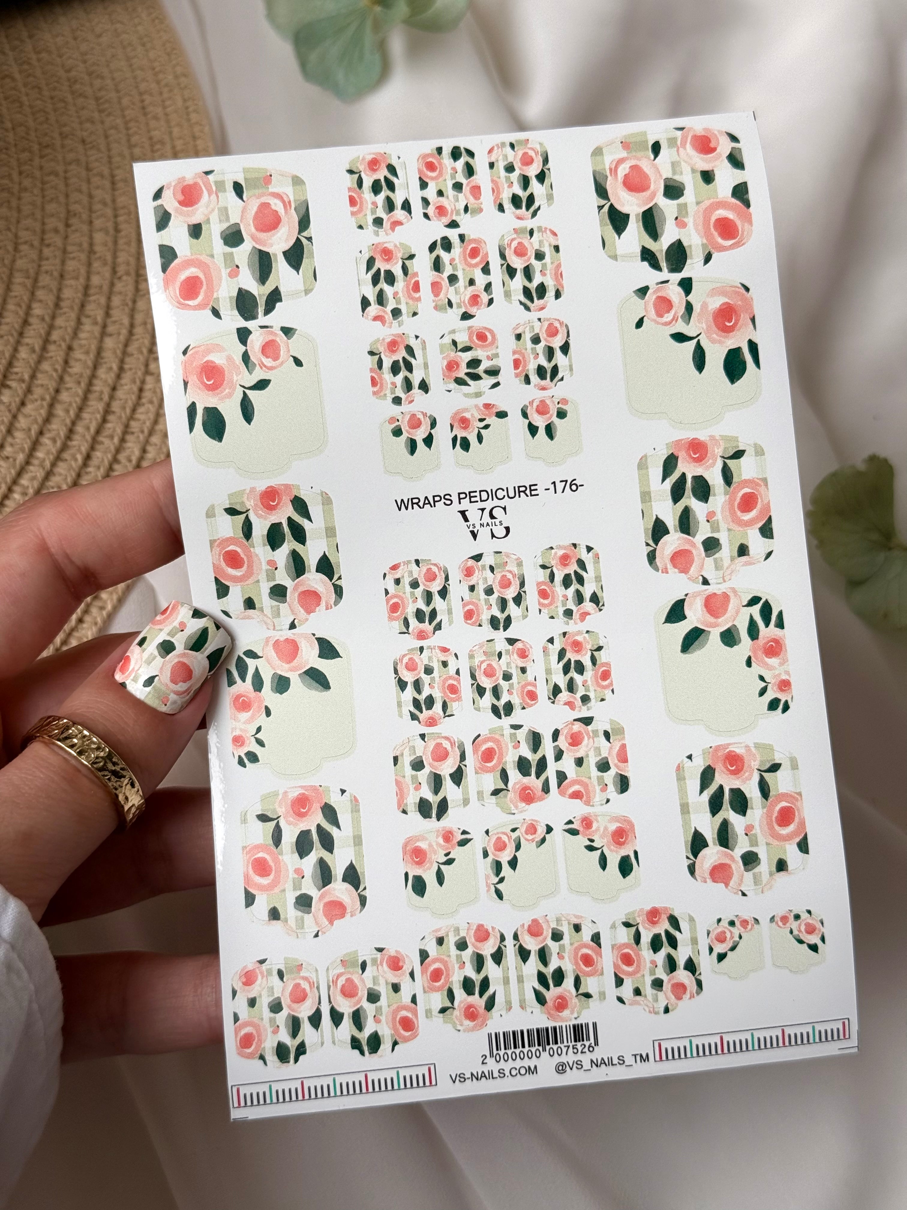 VS NAILS Pedicure Wraps Nr.176