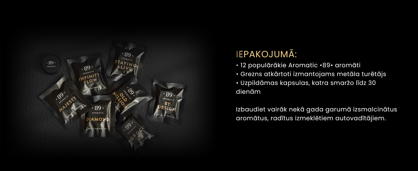 AROMATIC 89 Автомобильный ароматизатор с креплением (Зимняя коллекция)