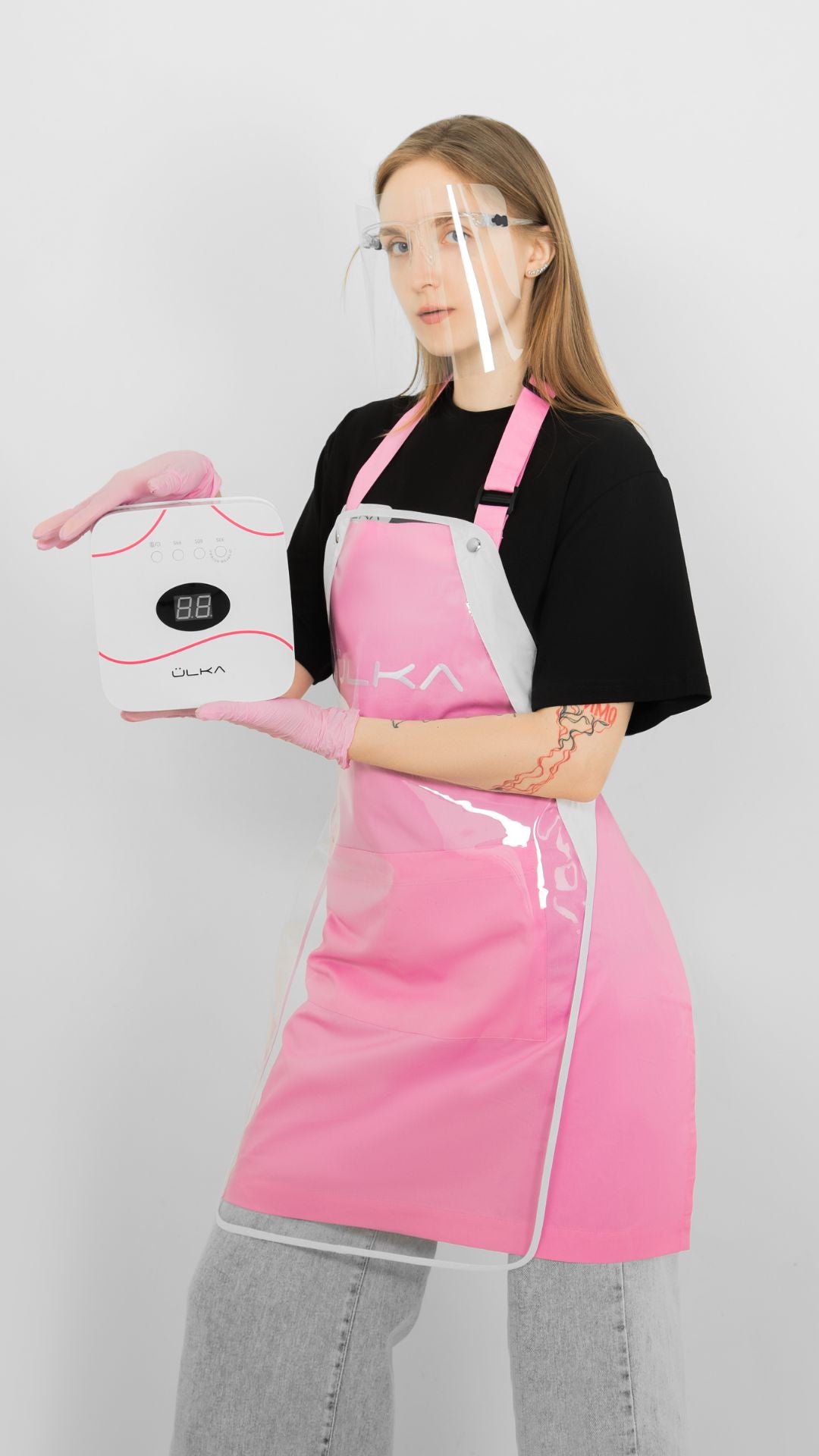 ULKA apron with protective screen