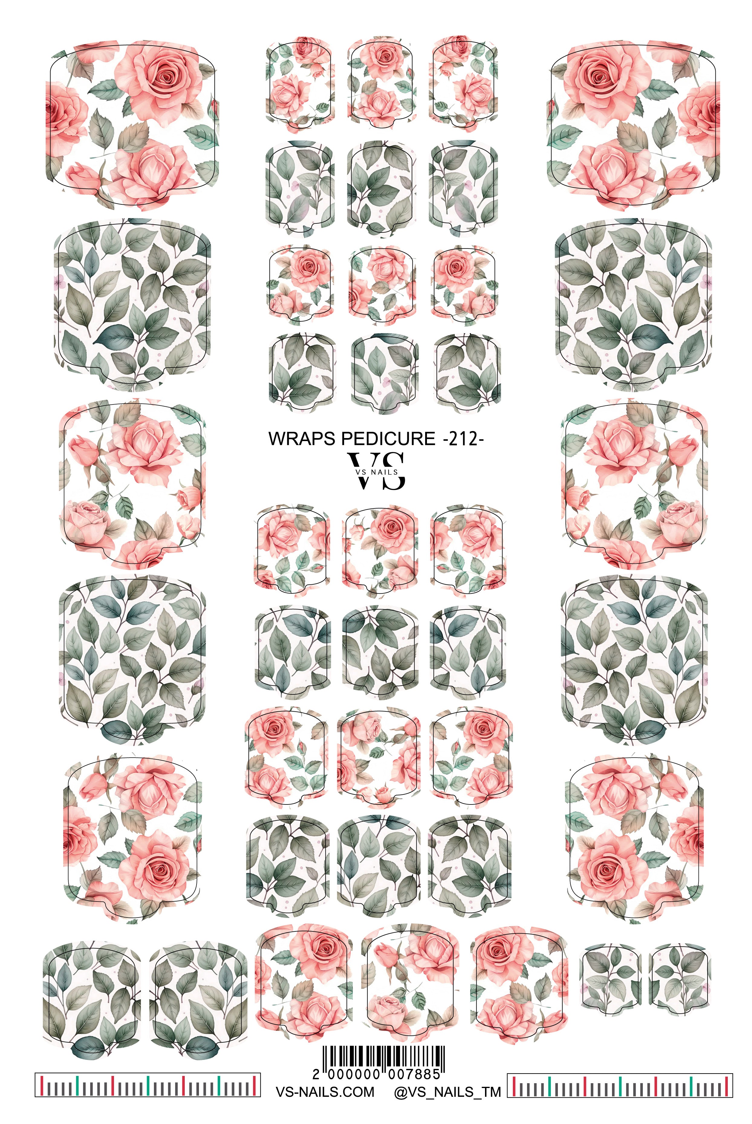 VS NAILS pediküüri katted nr 212