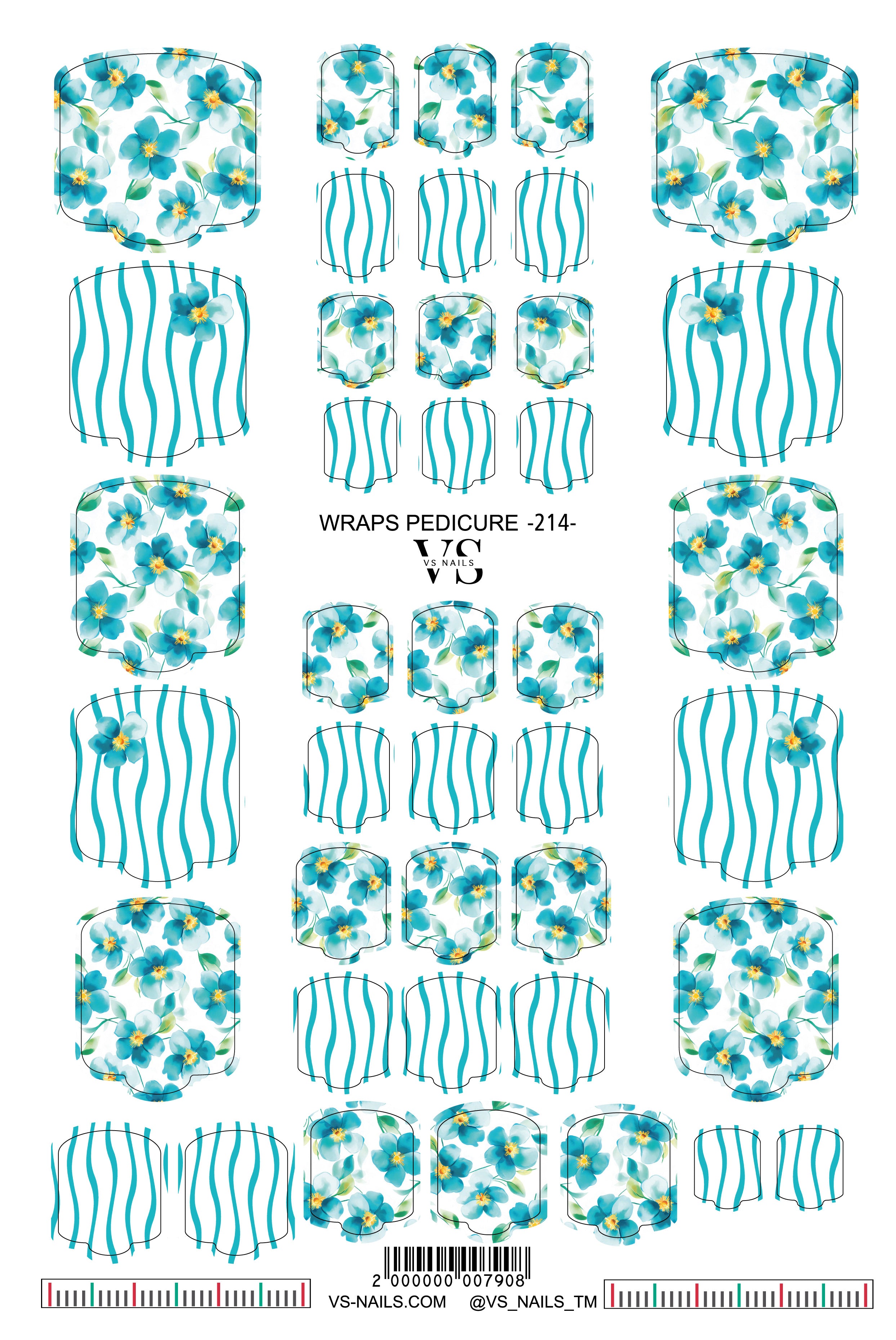 VS NAILS pediküüri katted nr 214