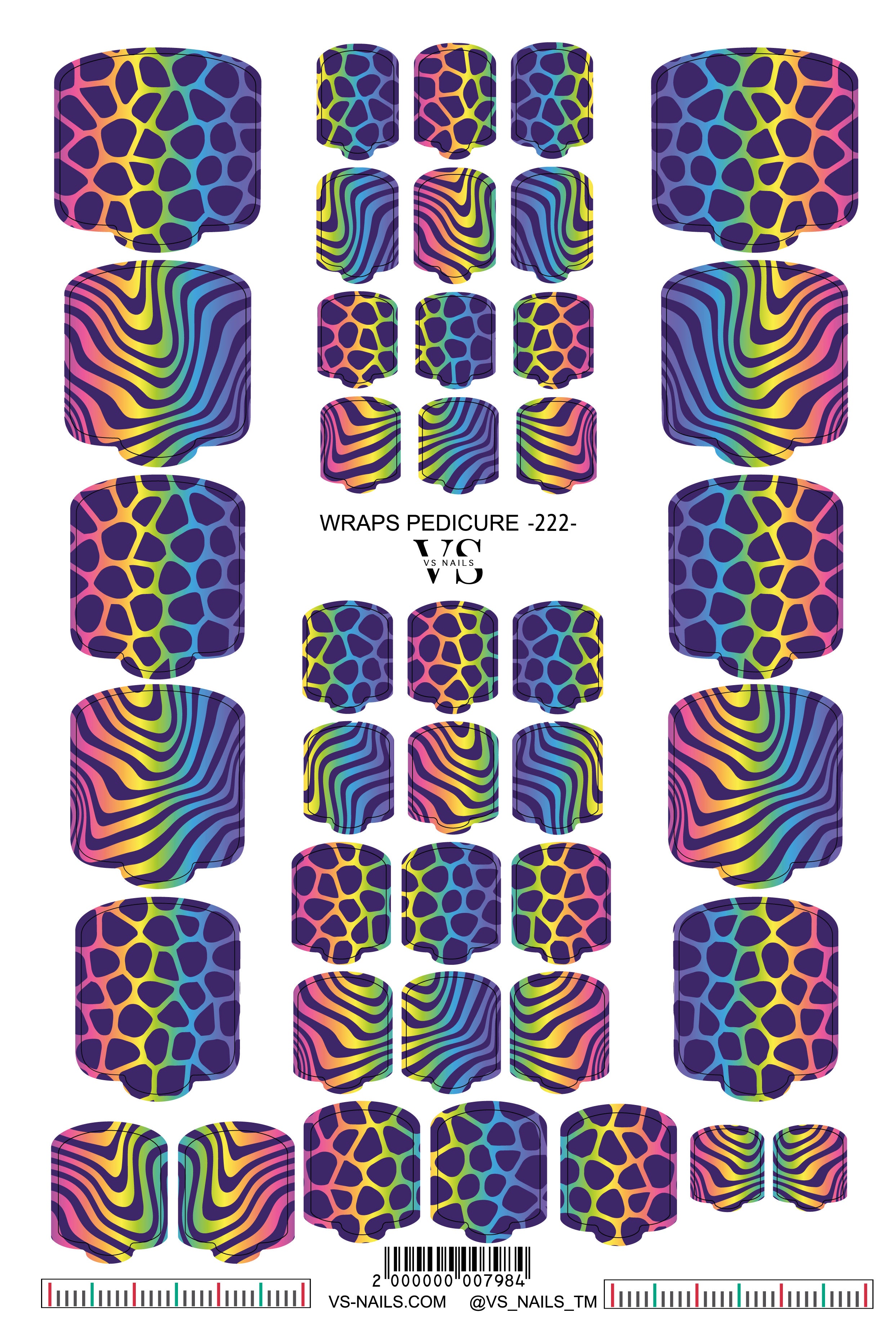VS NAILS pediküüri mähised nr 222