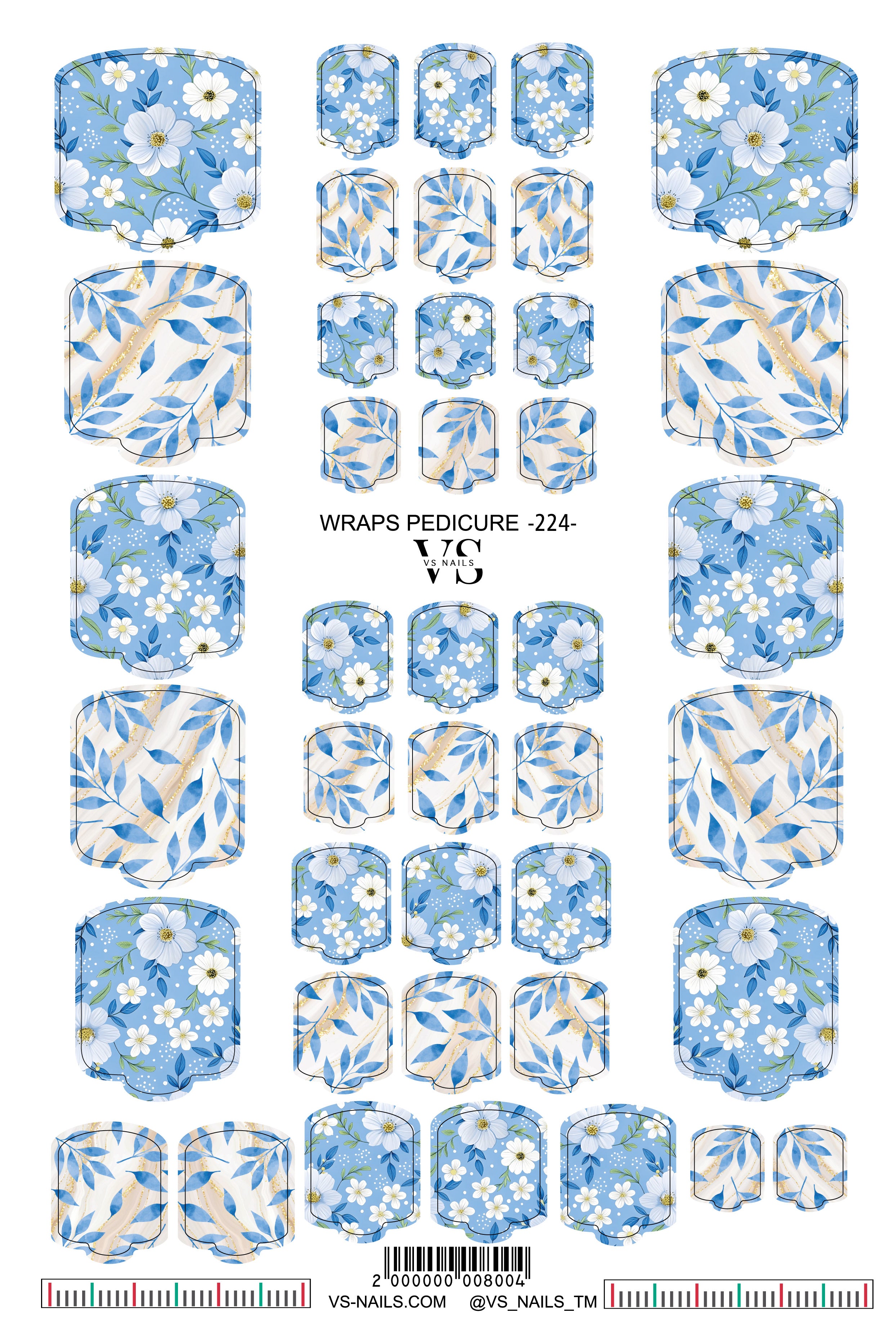 VS NAILS pediküüri mähised nr 224