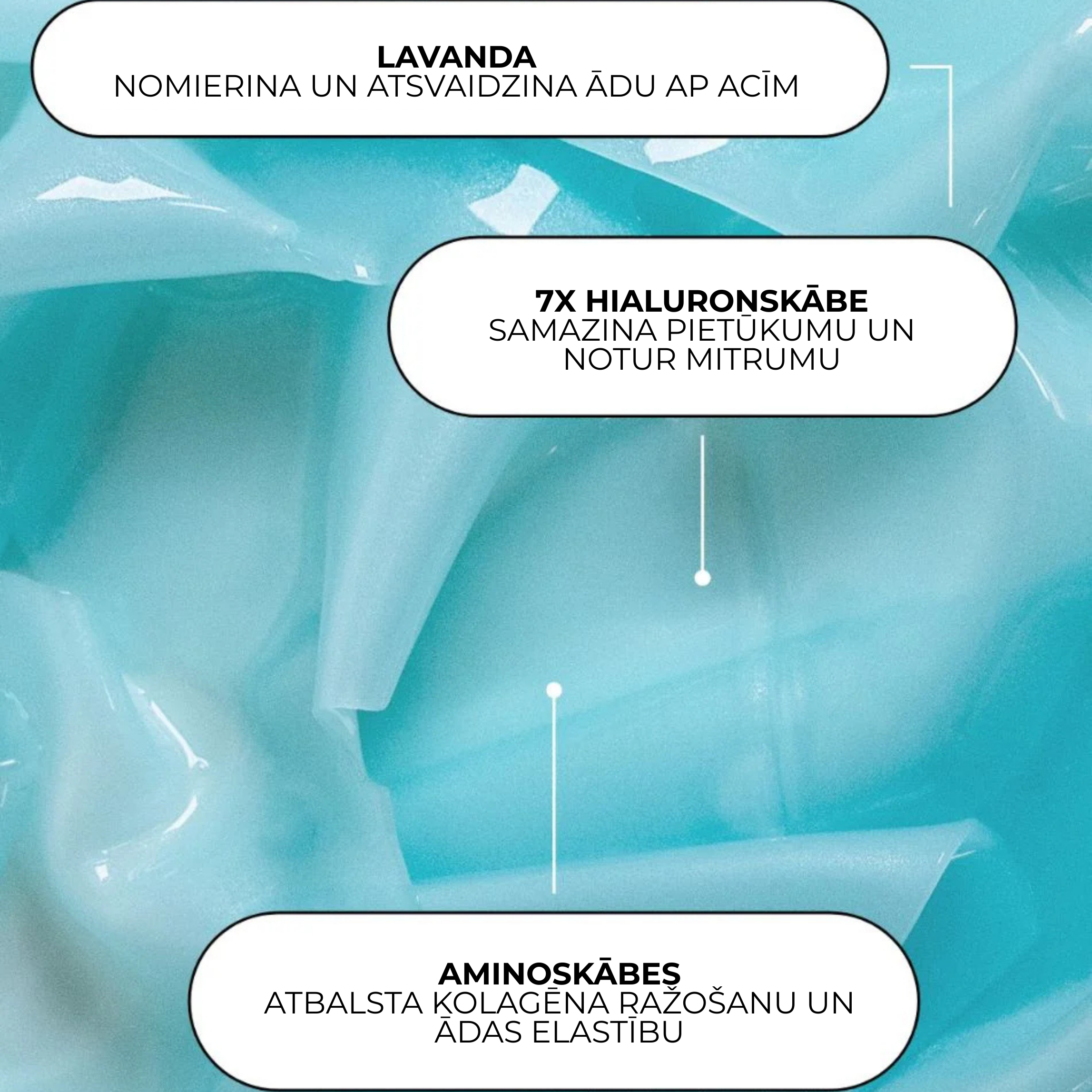 XLASH Rejuvenating Eye Gels -  hidrogela acu patči, 1 pāris