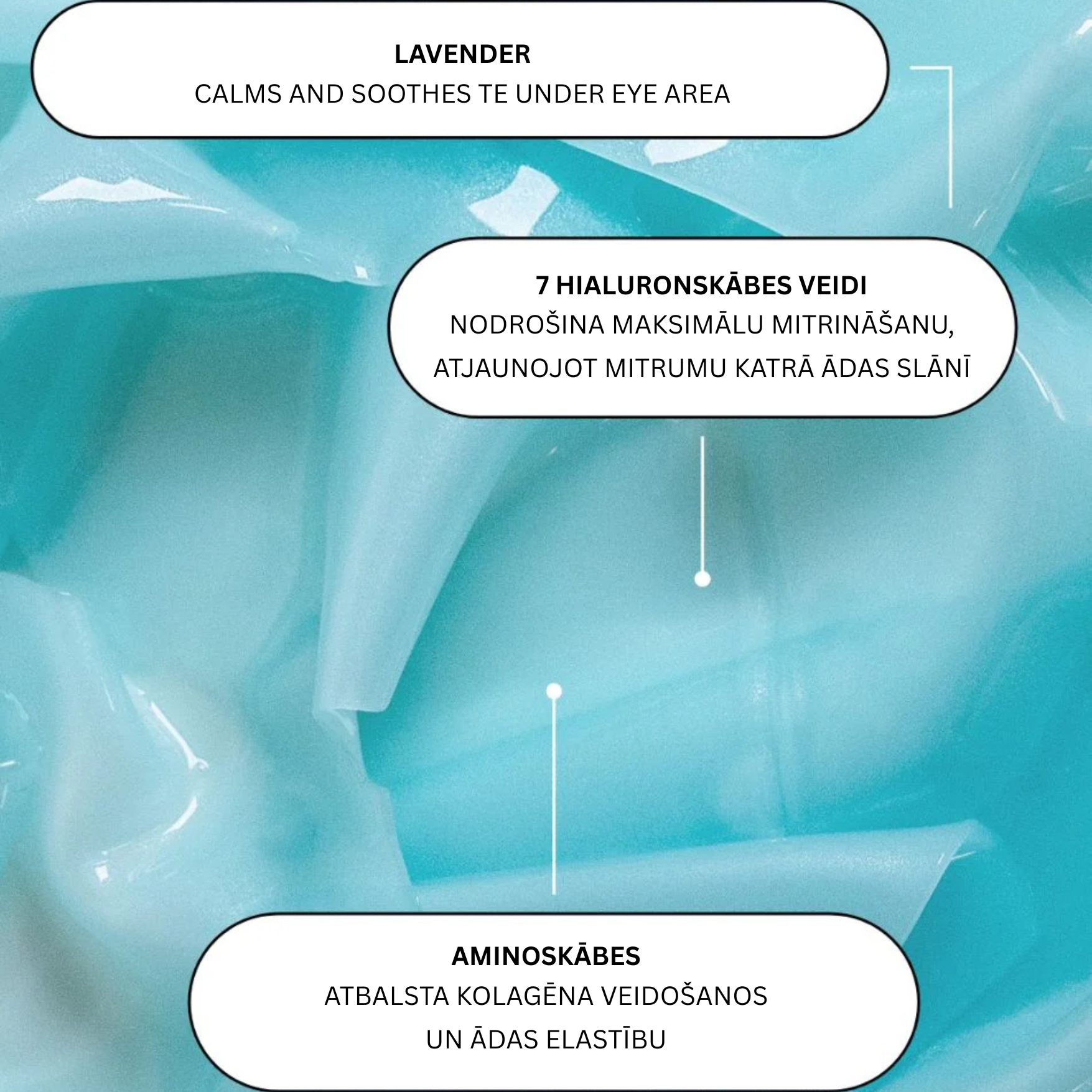 XLASH Rejuvenating Hydrogel Mask - atjaunojoša hidrogēla maska, 1gb