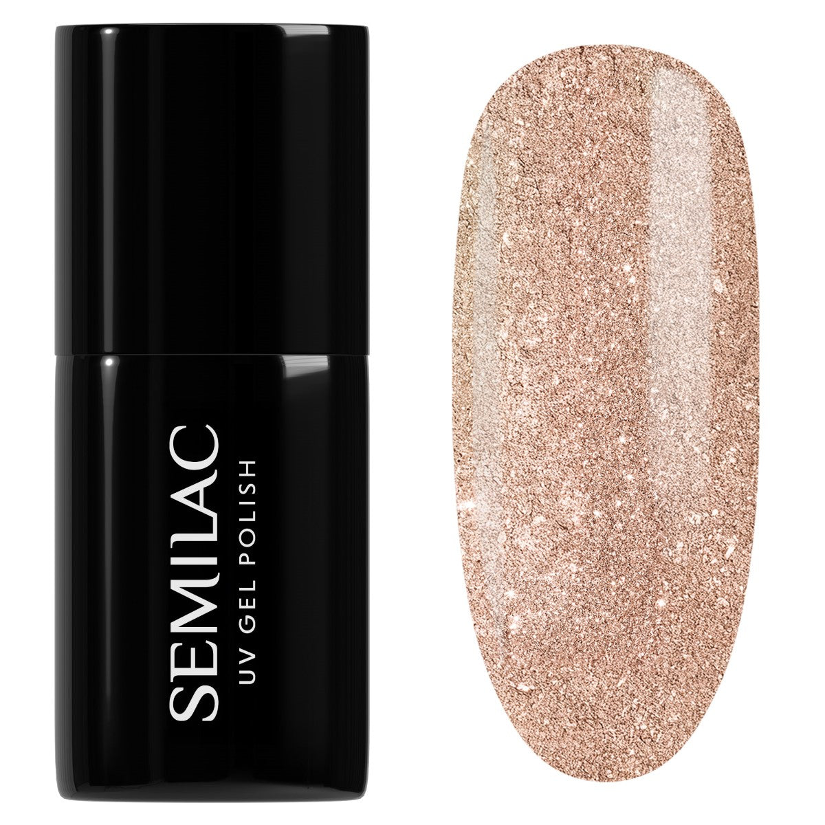 349 UV Hybrid Semilac Delicate Vanilla Glitter 7ml