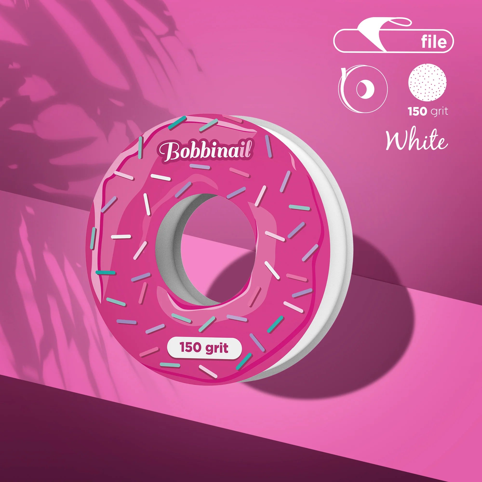 STALEKS Refillable file-tape (donut), white ATS-150W / 150 grit / 7 m