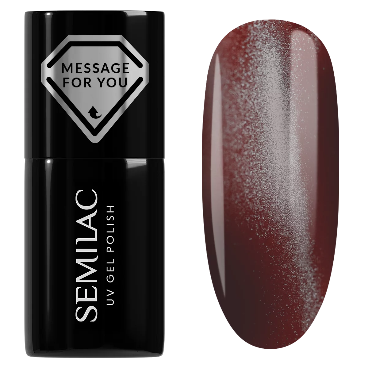 738 Semilac UV Gel Polish Cherry Choco Jelly Gloss 7 ml