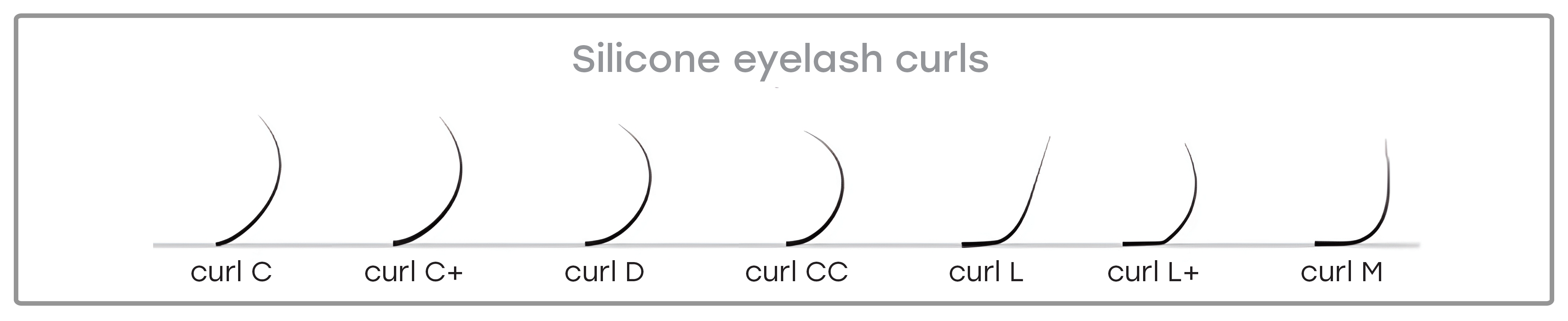 LOVELY Silicone eyelashes C/0.10 x 11mm, 16 rows