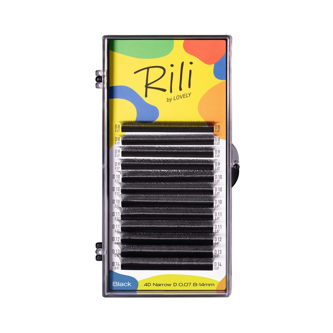 LOVELY Rili-Wimpern MIX, D/0,07 x 6–13 mm, 16 Reihen