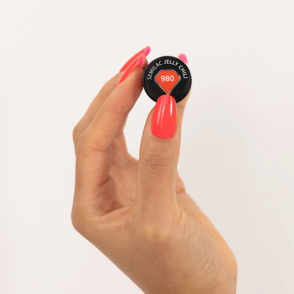 980 Semilac UV Gel Polish Jelly Chili 7 ml