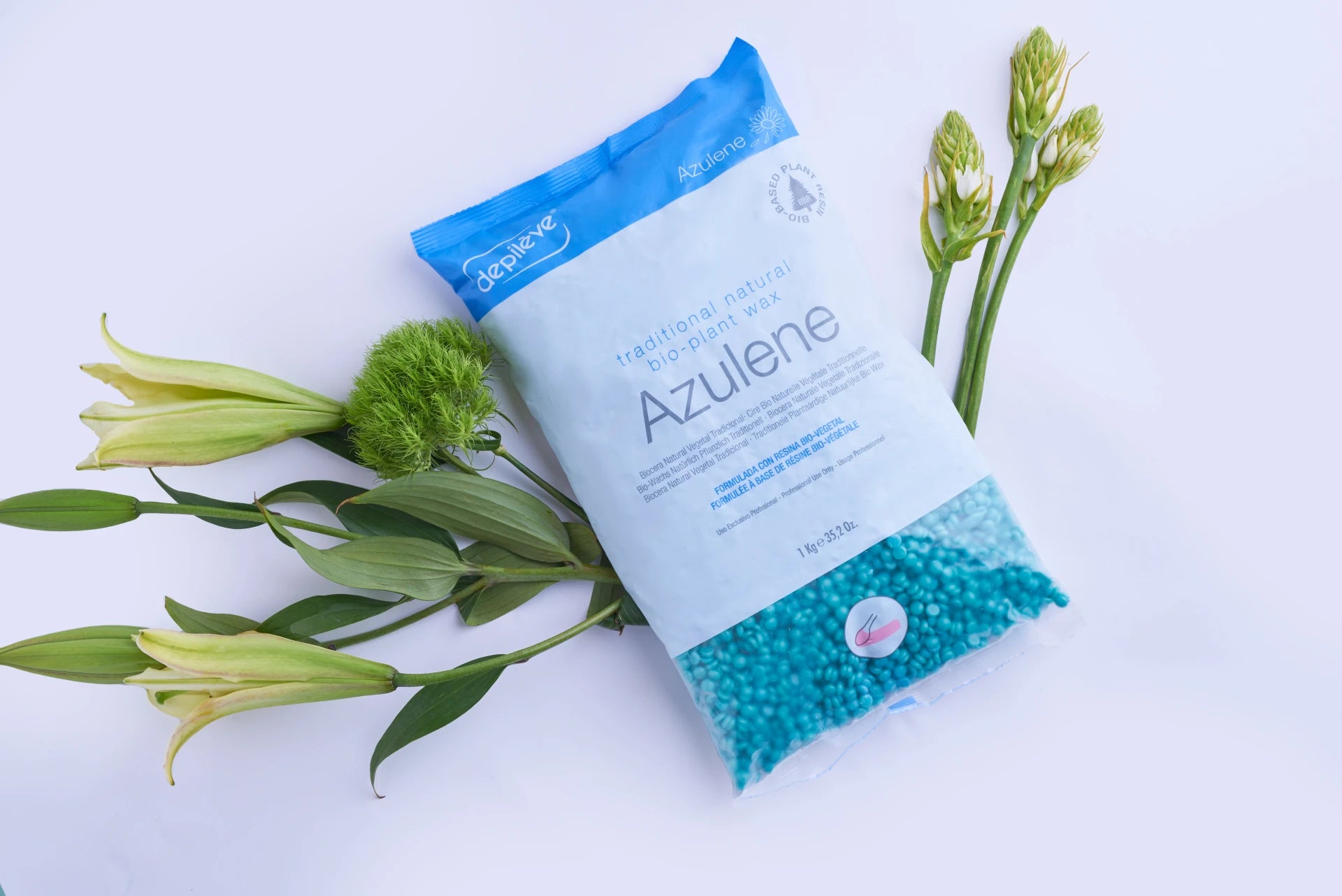 Depileve BIO BEES WAX AZULENE granulās 1 kg.