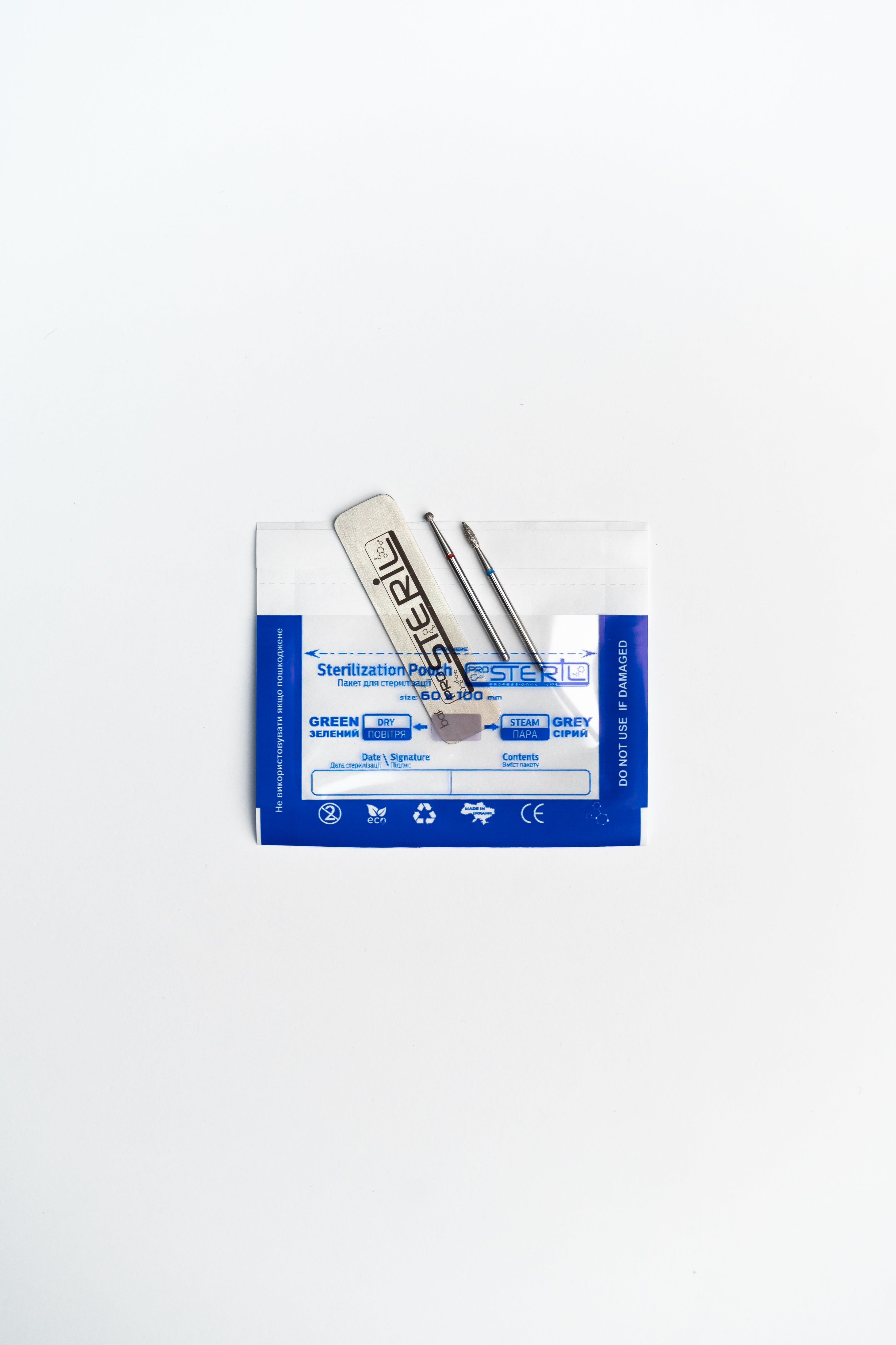 ProSteril Пакеты стерилизационные комбинированные в сухожаре или автоклаве 60х100мм CPW с индикатором 100 шт.