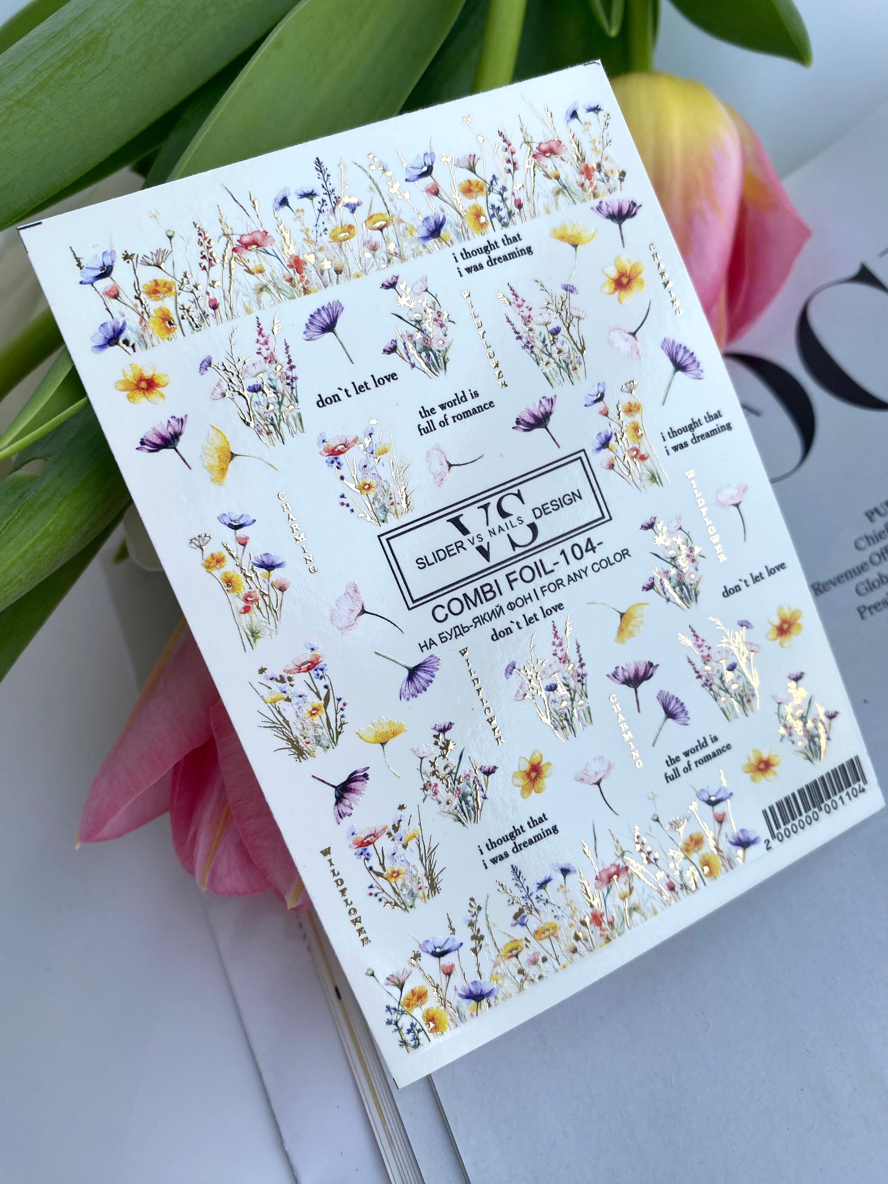 VS NAILS Sliders Combi Foil Nr.104