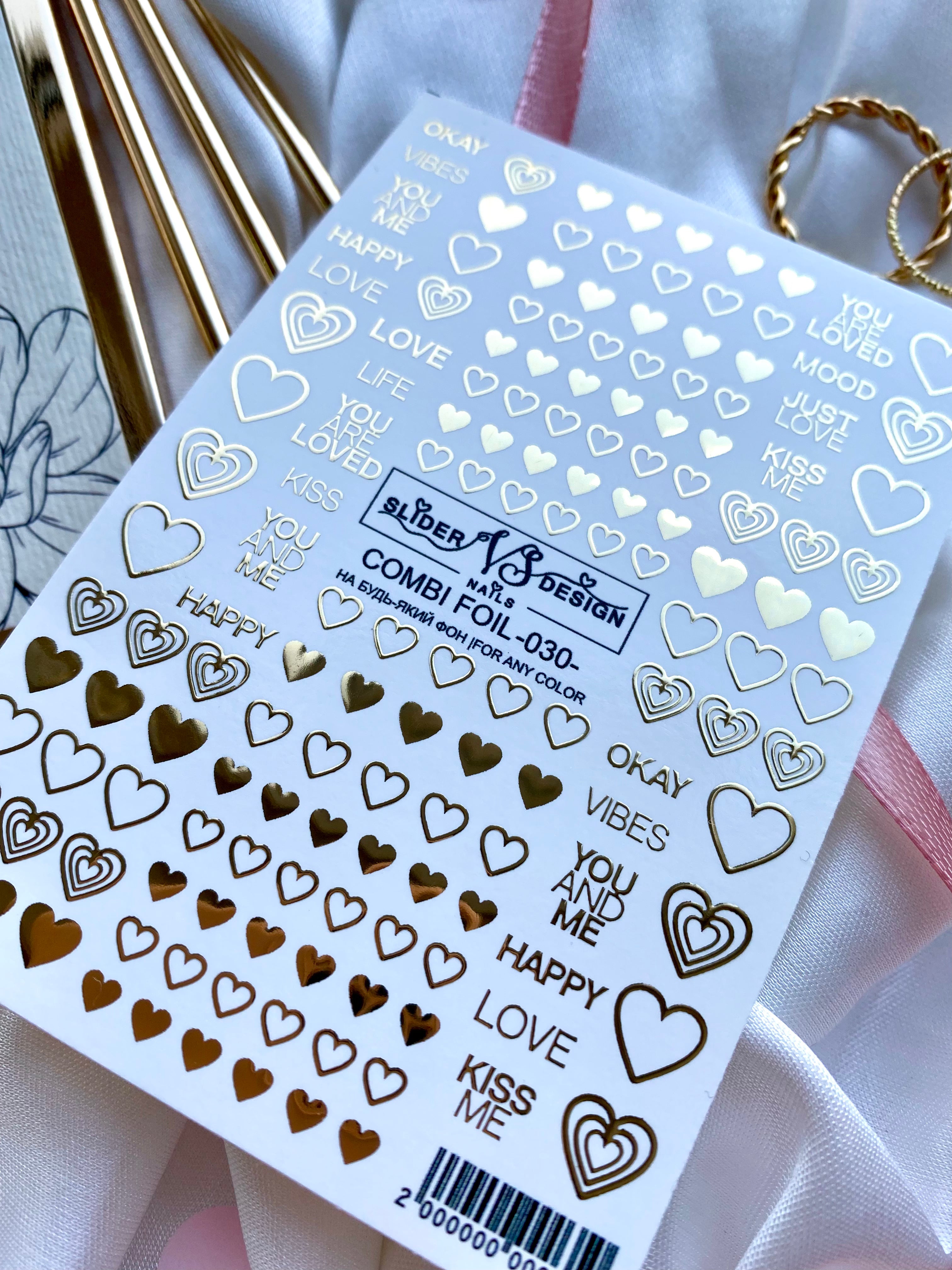 VS NAILS Sliders Combi Foil Nr.30