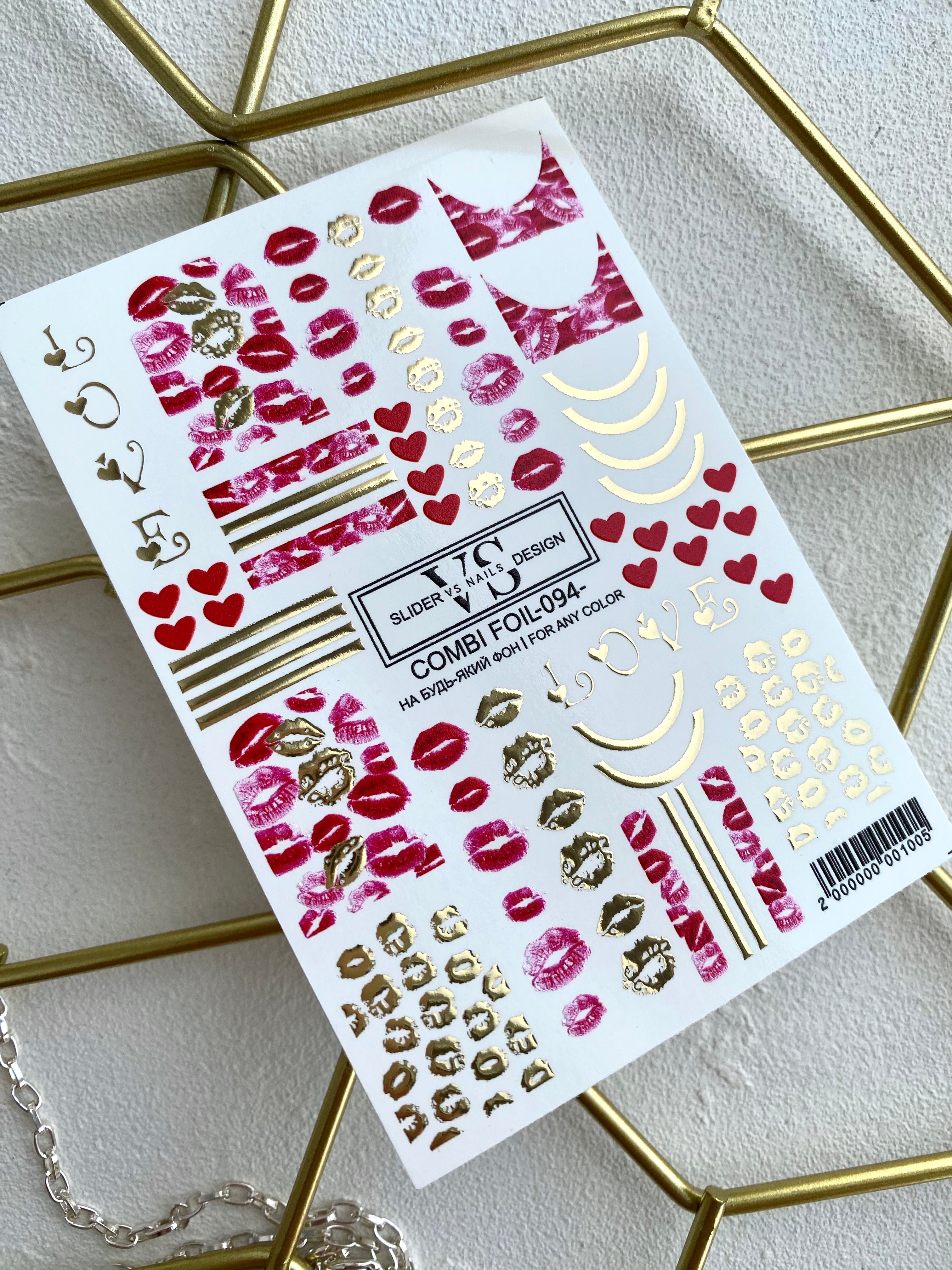 VS NAILS Sliders Combi Foil Nr.94