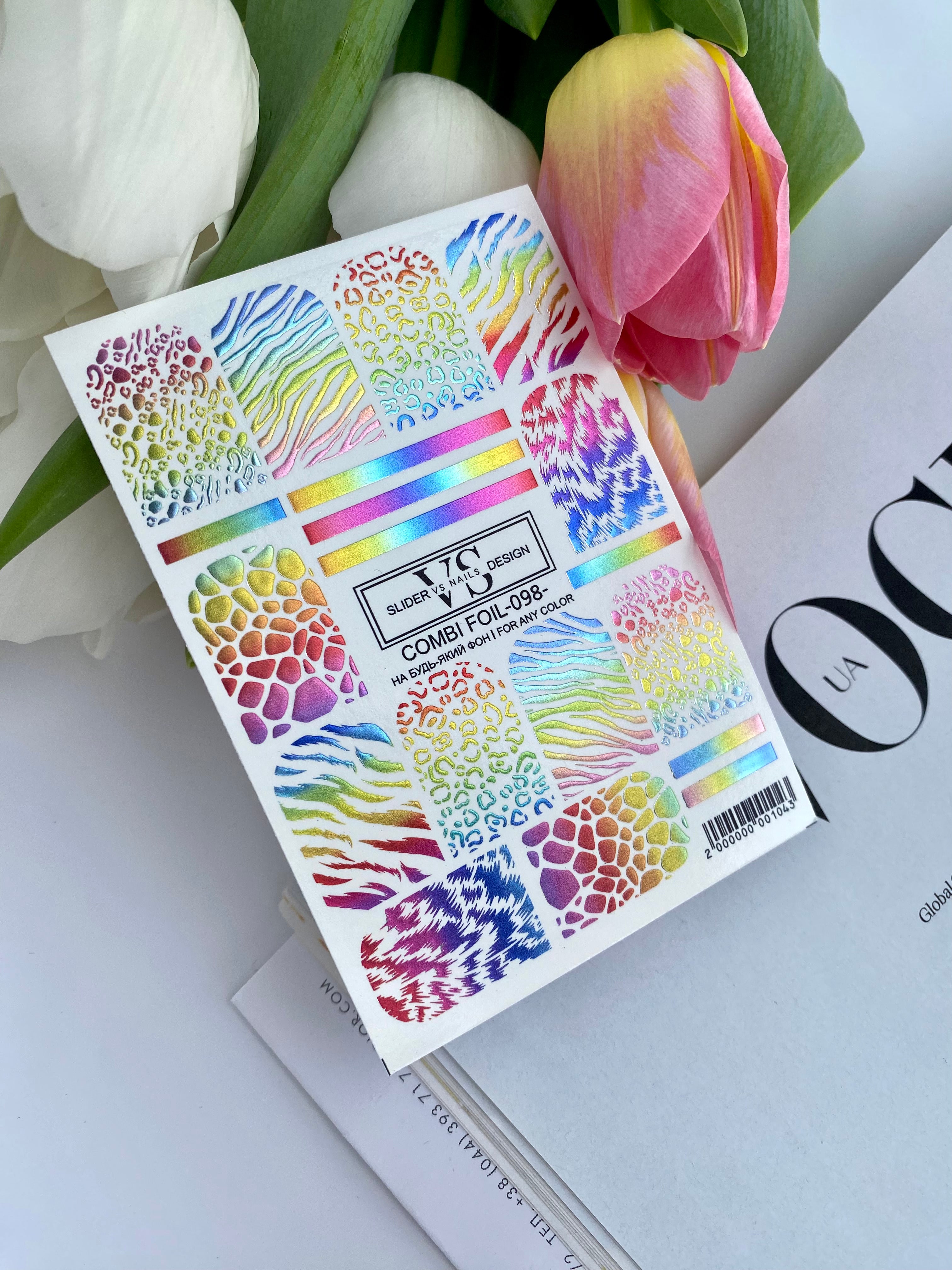 VS NAILS Sliders Combi Foil Nr.98