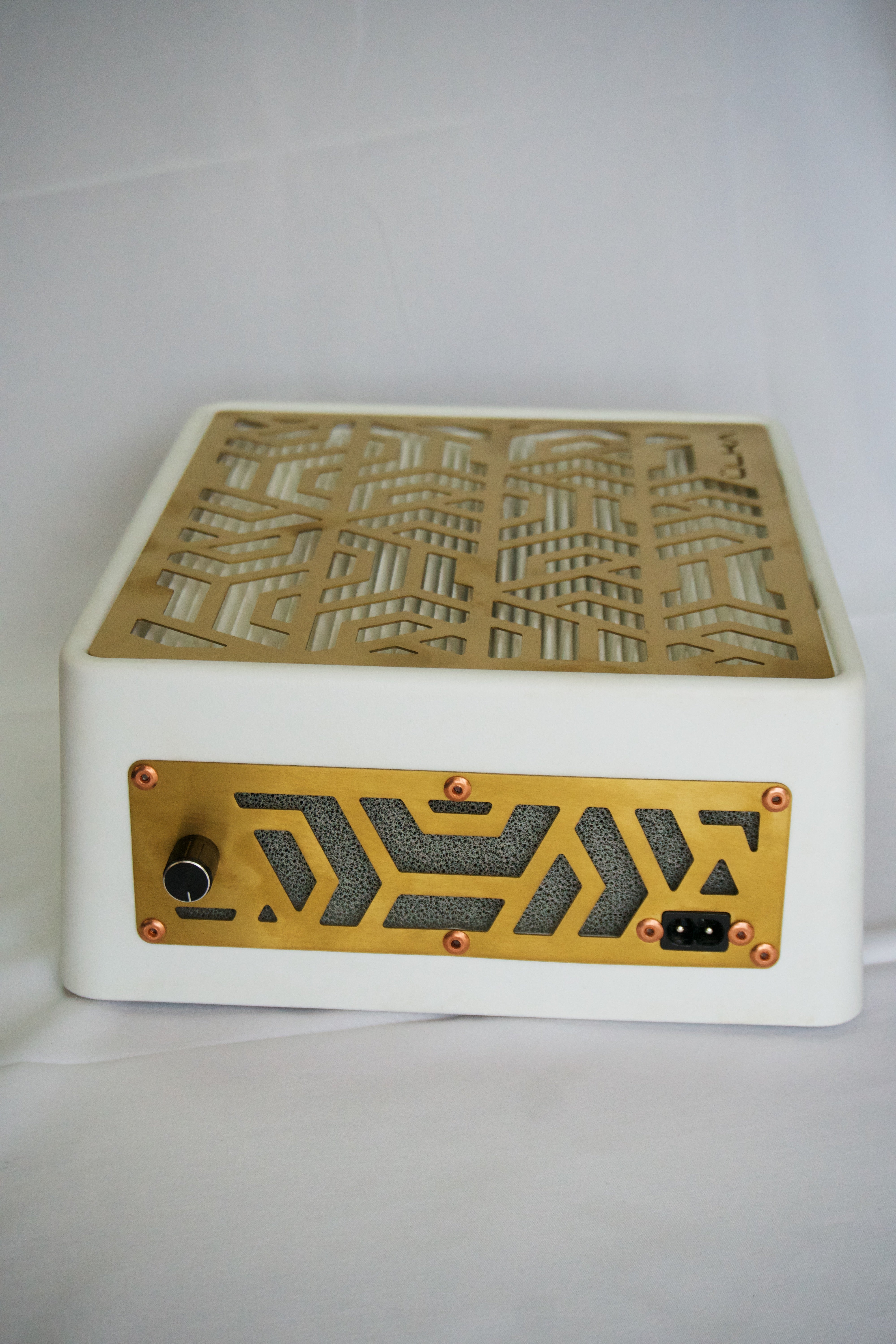 ULKA Manicure Dust Collector PREMIUM White with Gold Grille