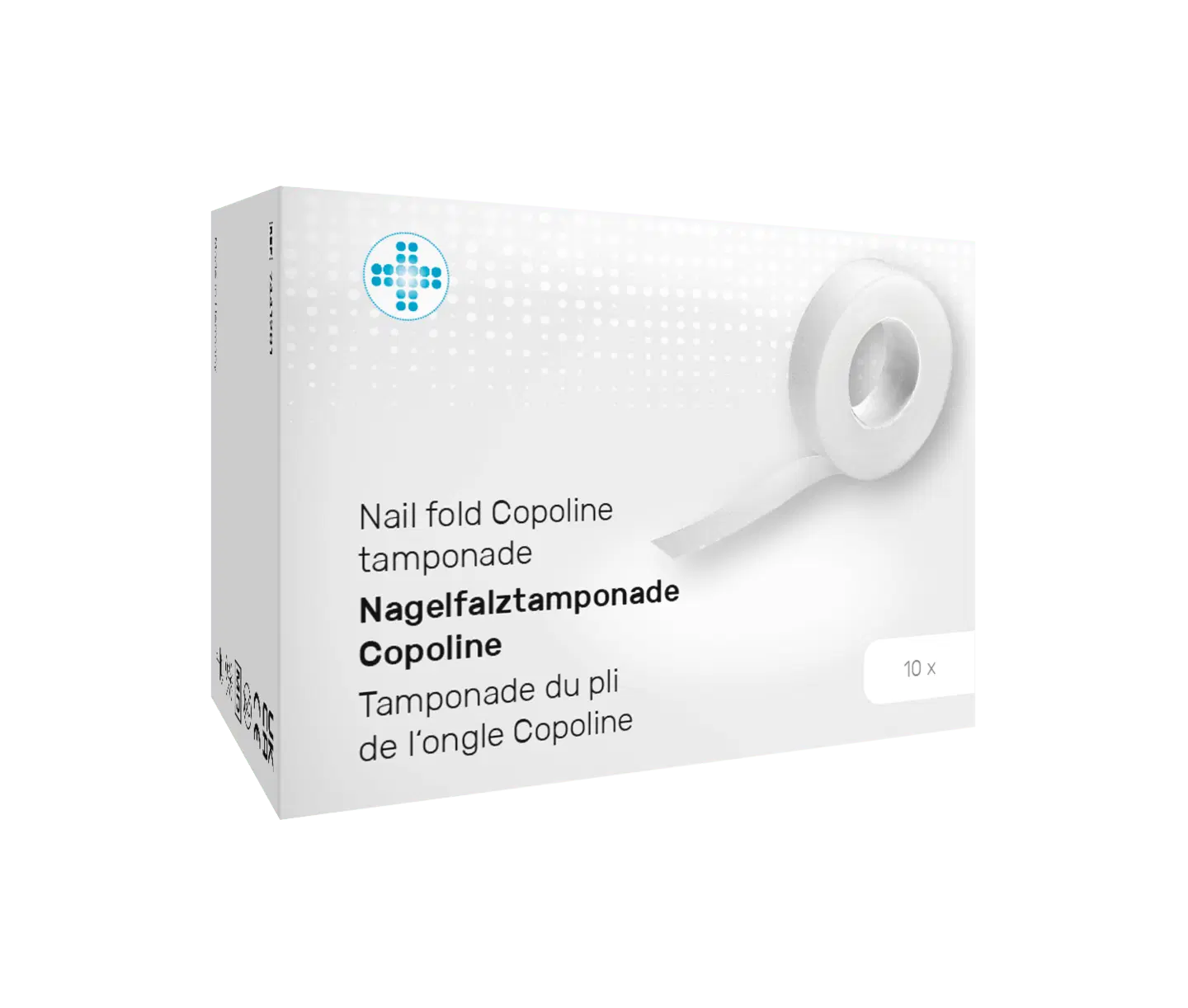 RUCK® VERBANDSSTOFFE Copoline Tamponadematerial für Nagelwälle, 1,4 cm × 10 m, 1 Rolle (7441103)