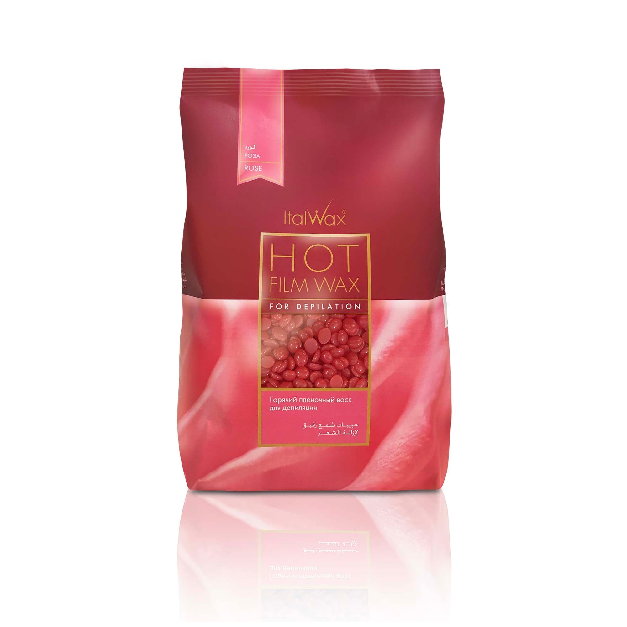 ItalWax HOT Film WAX Karstais plēves vasks - ROSE 1 kg