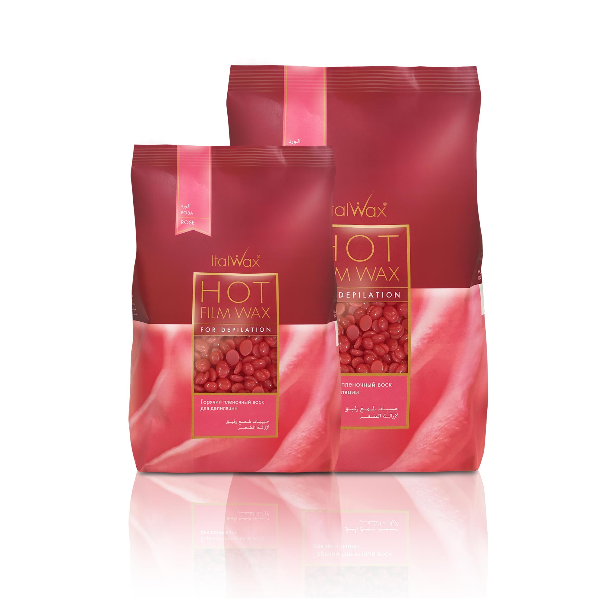 ItalWax HOT Film WAX Karstais plēves vasks - ROSE 500 g