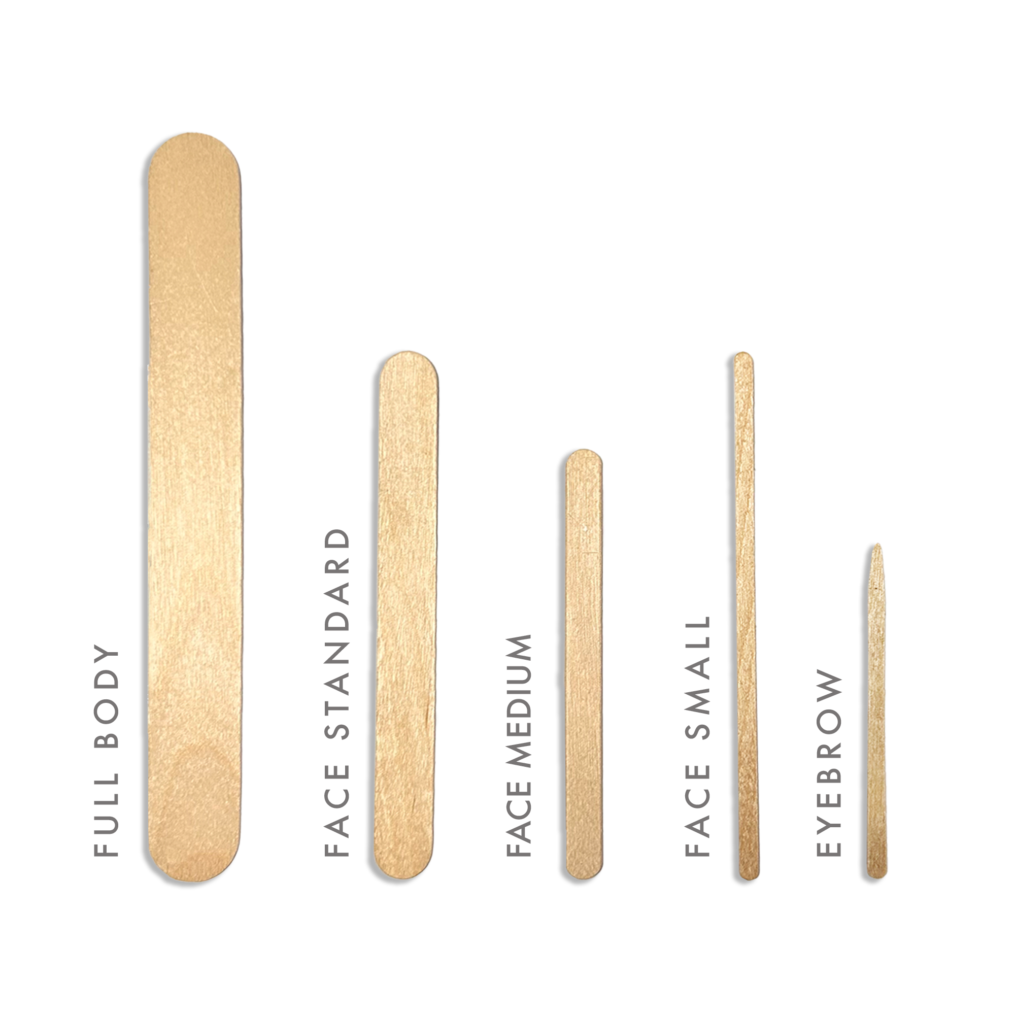 Italwax Деревянные шпатели для нанесения воска Full Body, 200x24x1,6 мм, 60 шт.