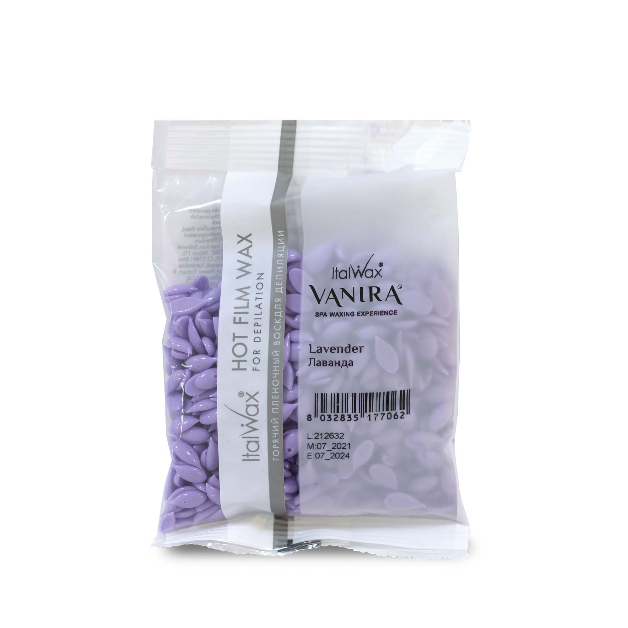 ItalWax VANIRA plēves vasks, LAVENDER (Lavanda) 100 g