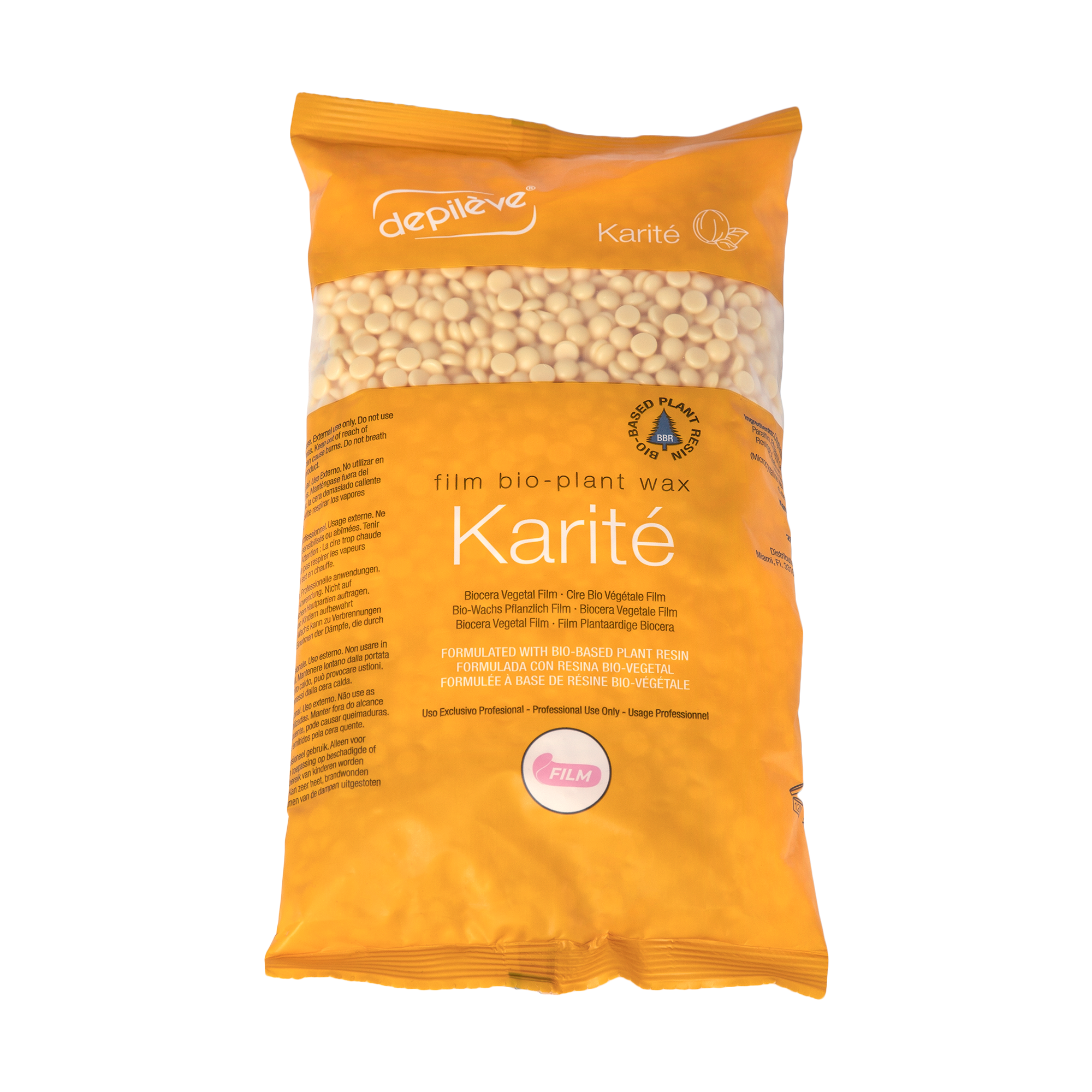 Depileve KARITE (SHEA BUTTER) Film wax in granules 500 gr.