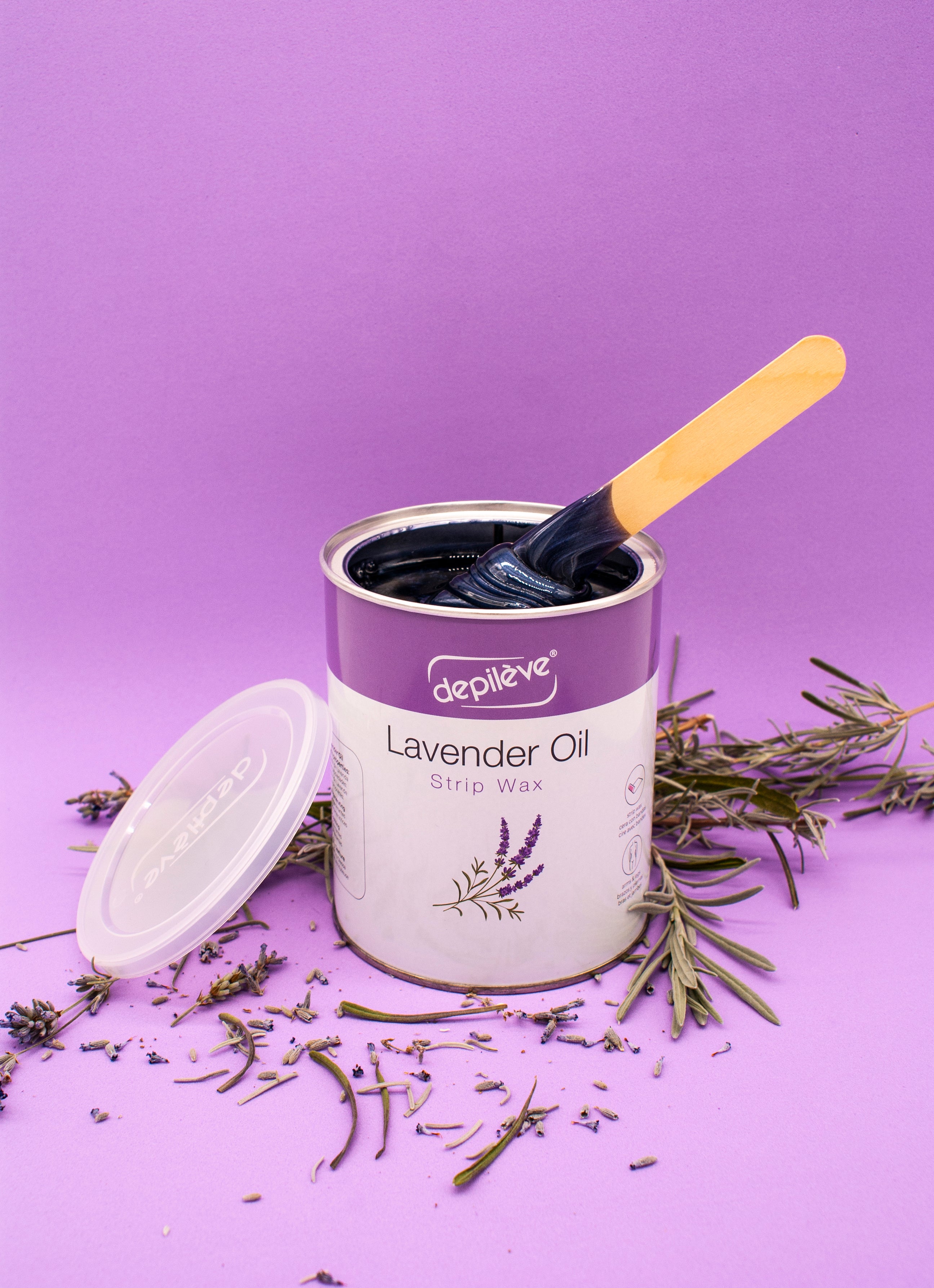 Depileve LAVENDER Strip wax in a can 800 ml