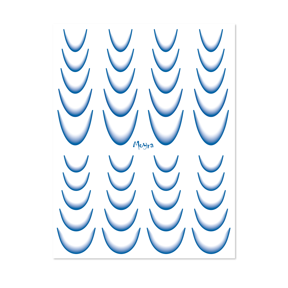 MOYRA наклейка для переноса воды №10 Ombre