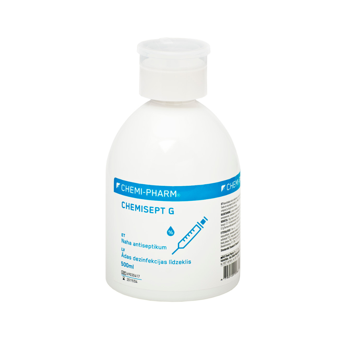 CHEMISEPT G skin disinfectant, 500ML, WITH DISPENSER