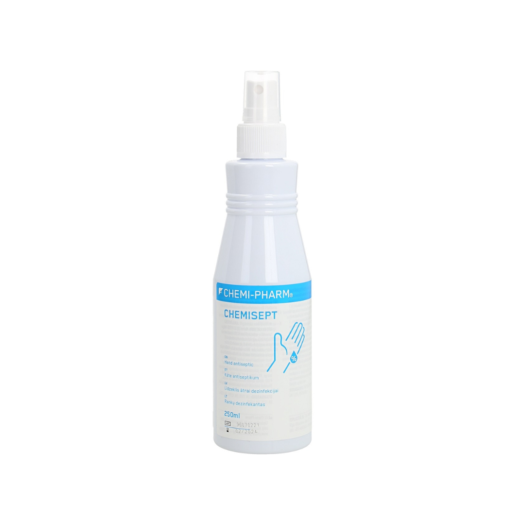 CHEMISEPT rapid hand disinfectant, 250ML, WITH SPRAYER