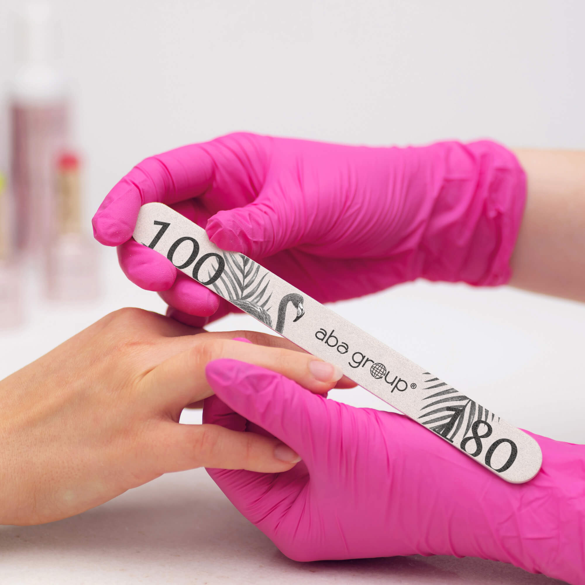 ABA Nail file Straight 100/180 - 1pc.