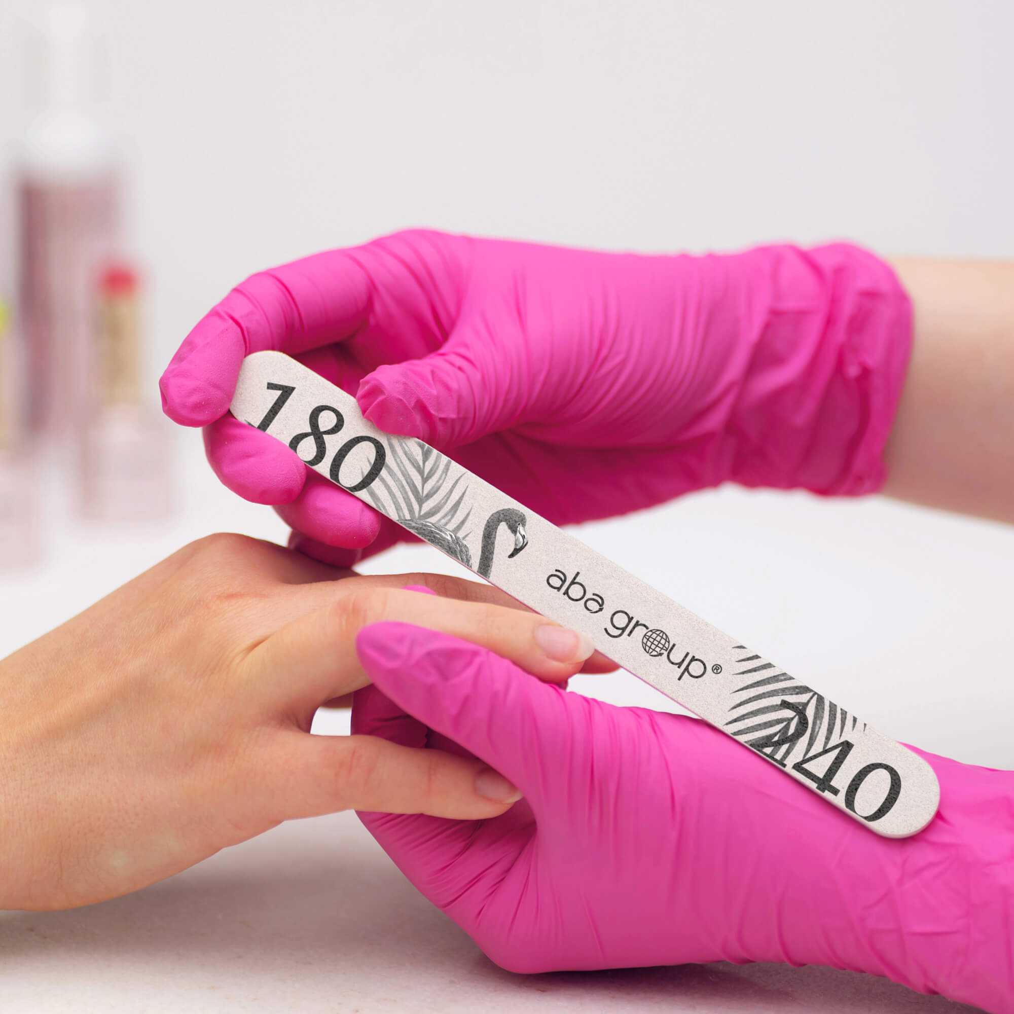 ABA Nail file Straight 180/240 - 1pc.