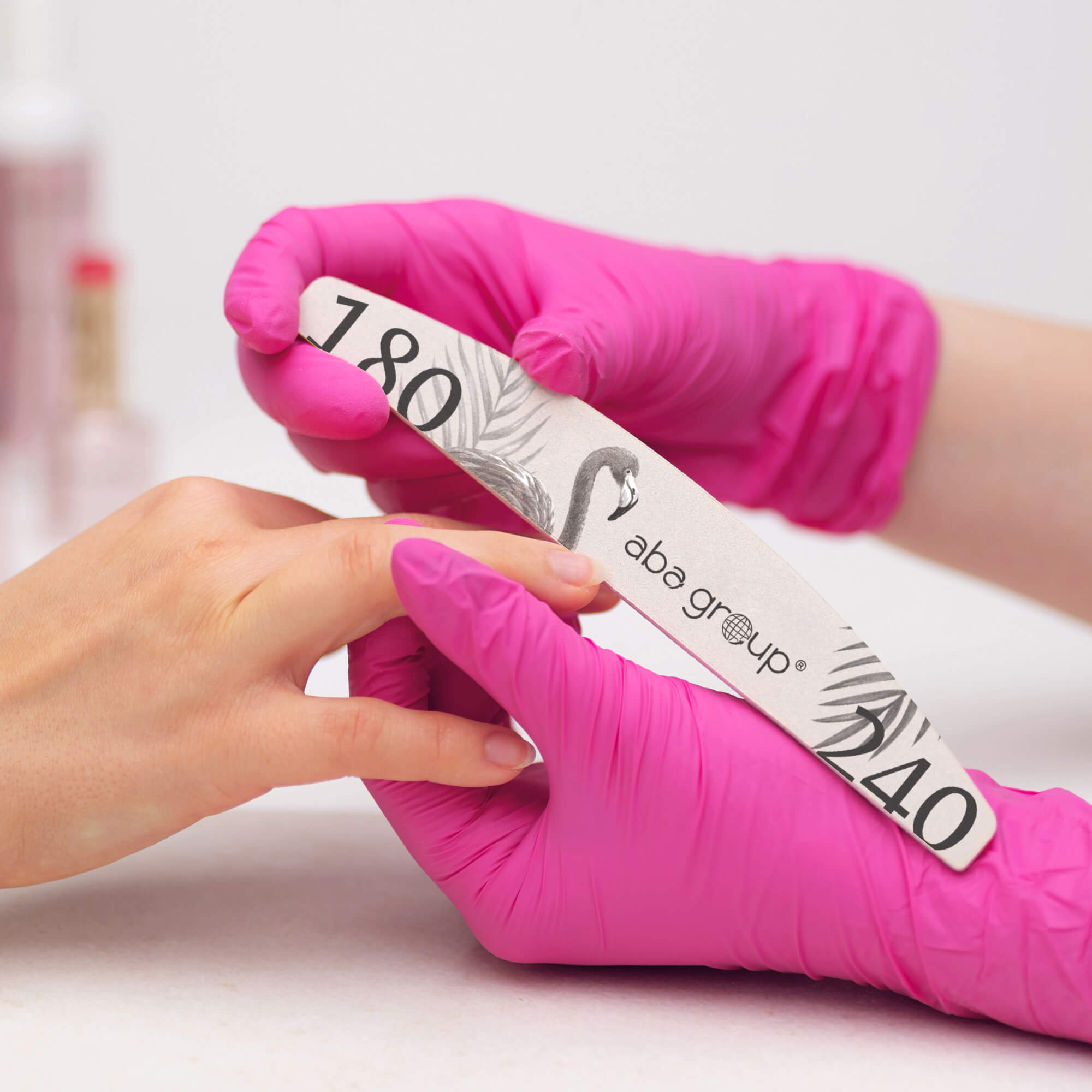 ABA Nail file Crescent 180/240 - 1pc.