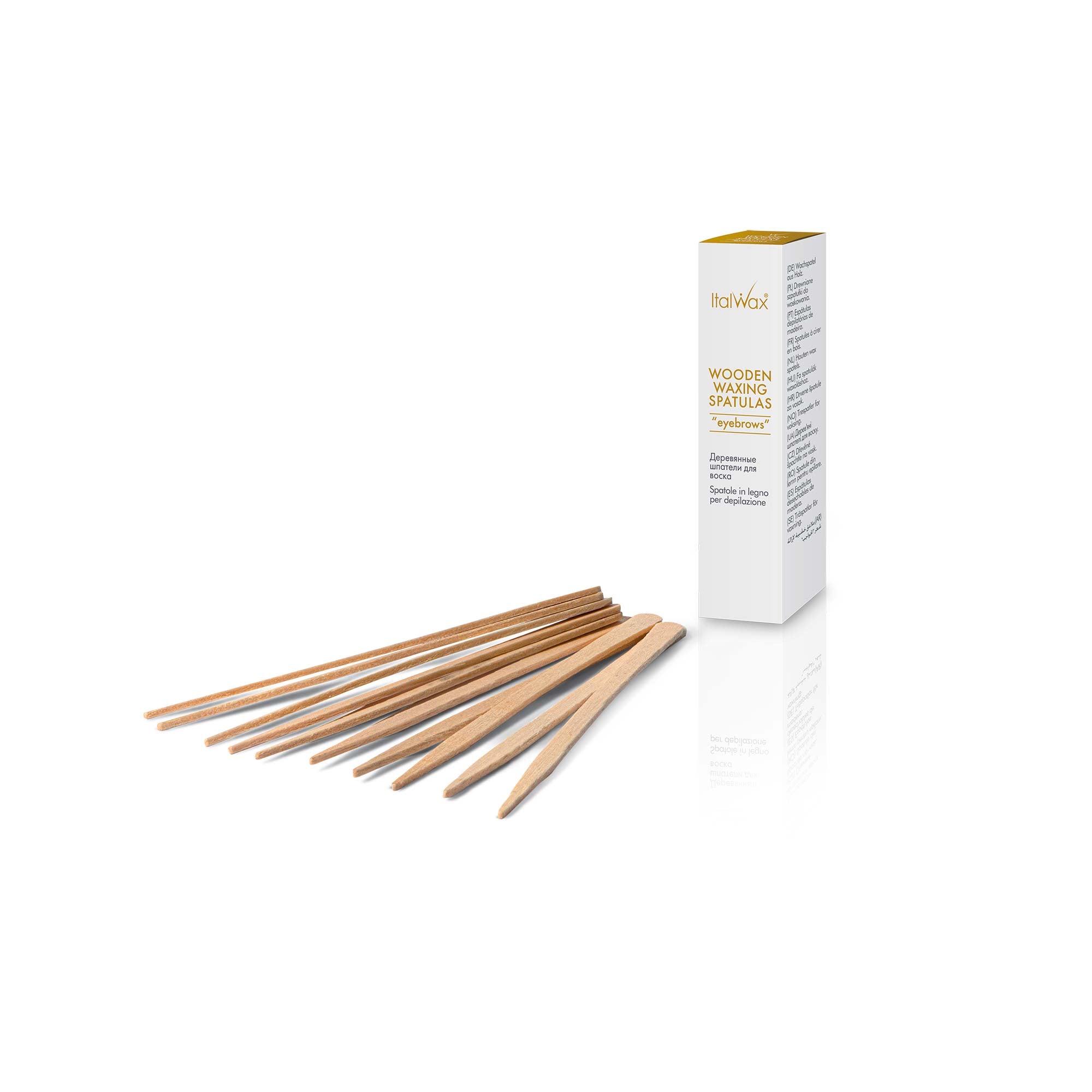 Italwax Koka špāteles uzacu vaksācijai Refill Eyebrows, 50 gab. (D000326)