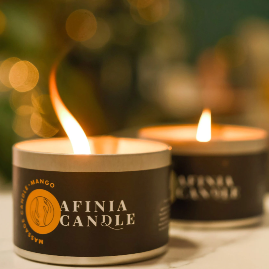 „Afinia“ aromatinė masažinė žvakė „Pina Colada“, 150 g