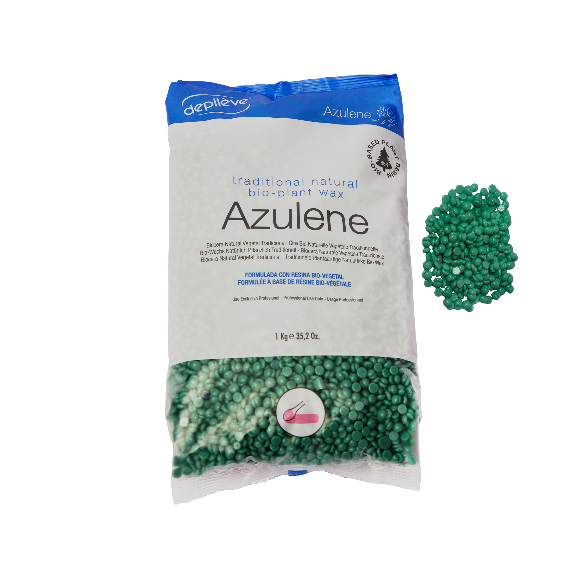 Depileve BIO BEES WAX AZULENE granulās 1 kg.