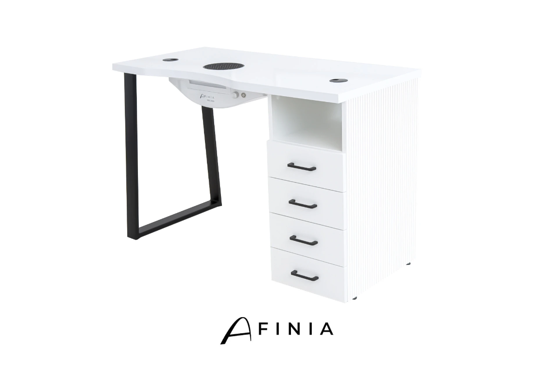 Afinia Prime Black cosmetic table with NDC 2000 dust collector