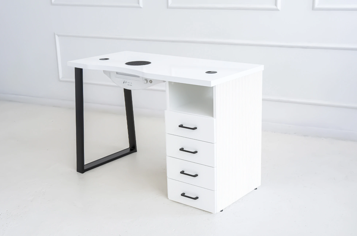 Afinia Prime Black cosmetic table with NDC 2000 dust collector