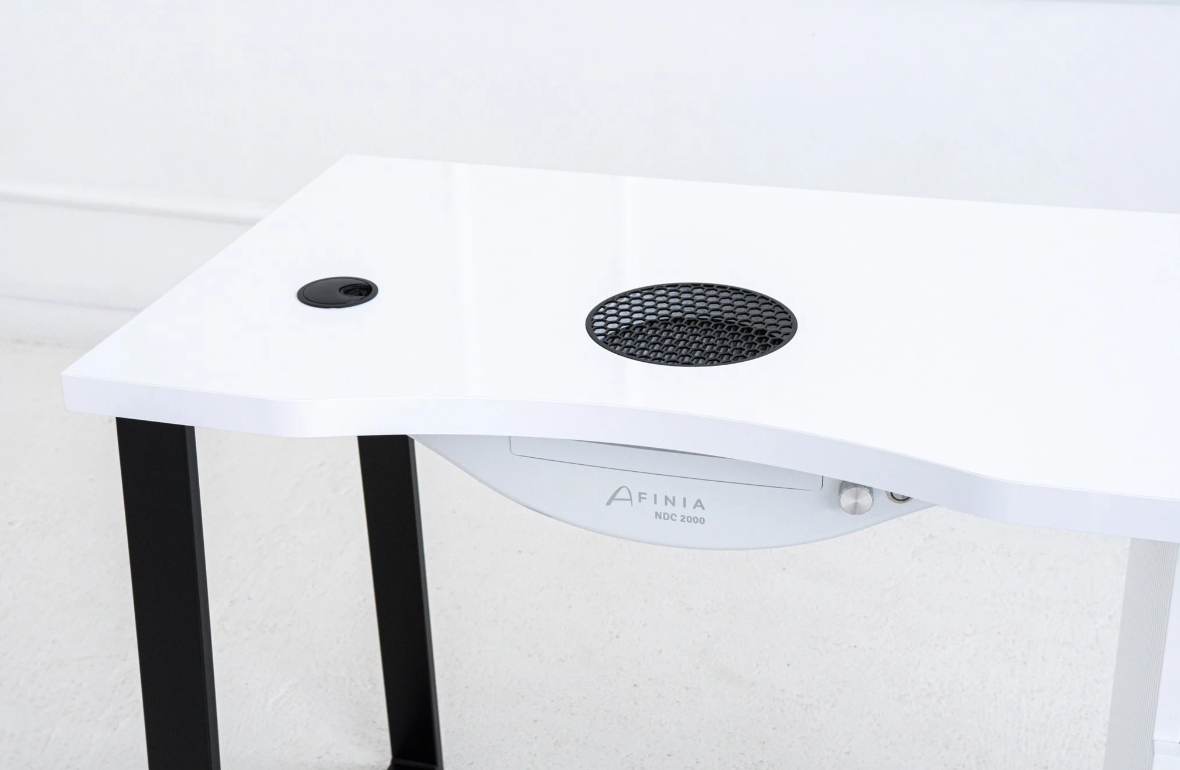 Afinia Prime Black cosmetic table with NDC 2000 dust collector
